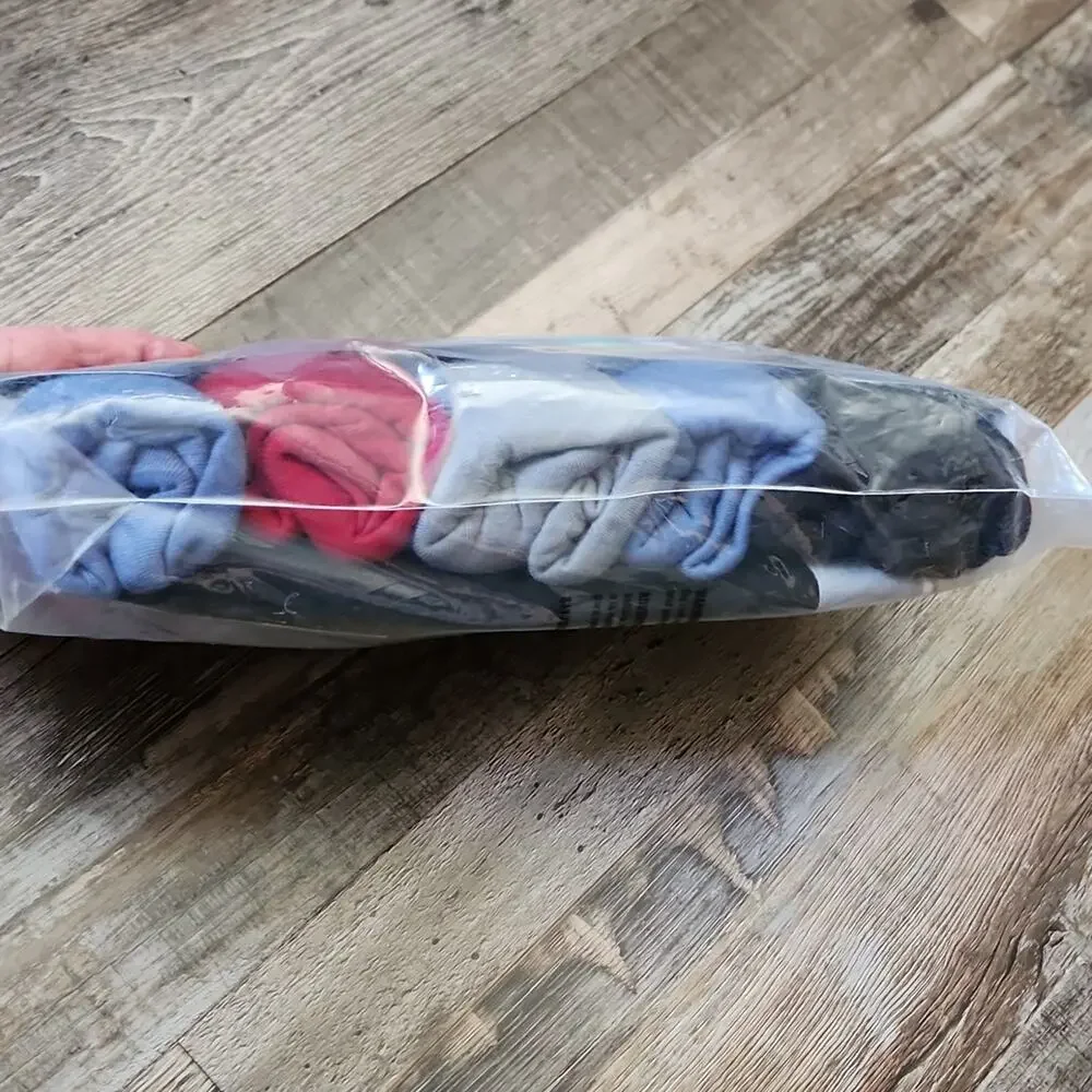George Men's Briefs 6‎ Pack - Blue, Gray, Red, Black Moisture Wicking Tag-Free